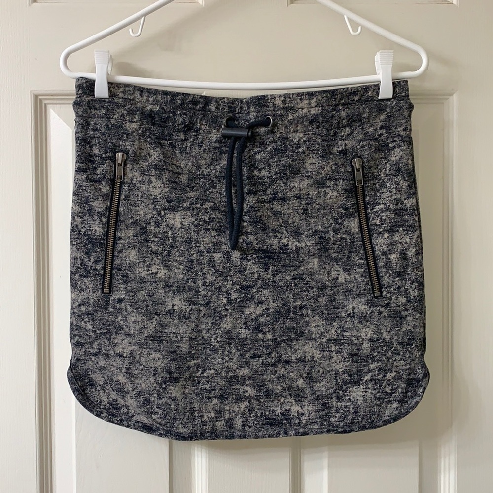 🌷3 for $25🌷Nümph, US S, Grey & Black Drawstring Front Pocket Mini Skirt